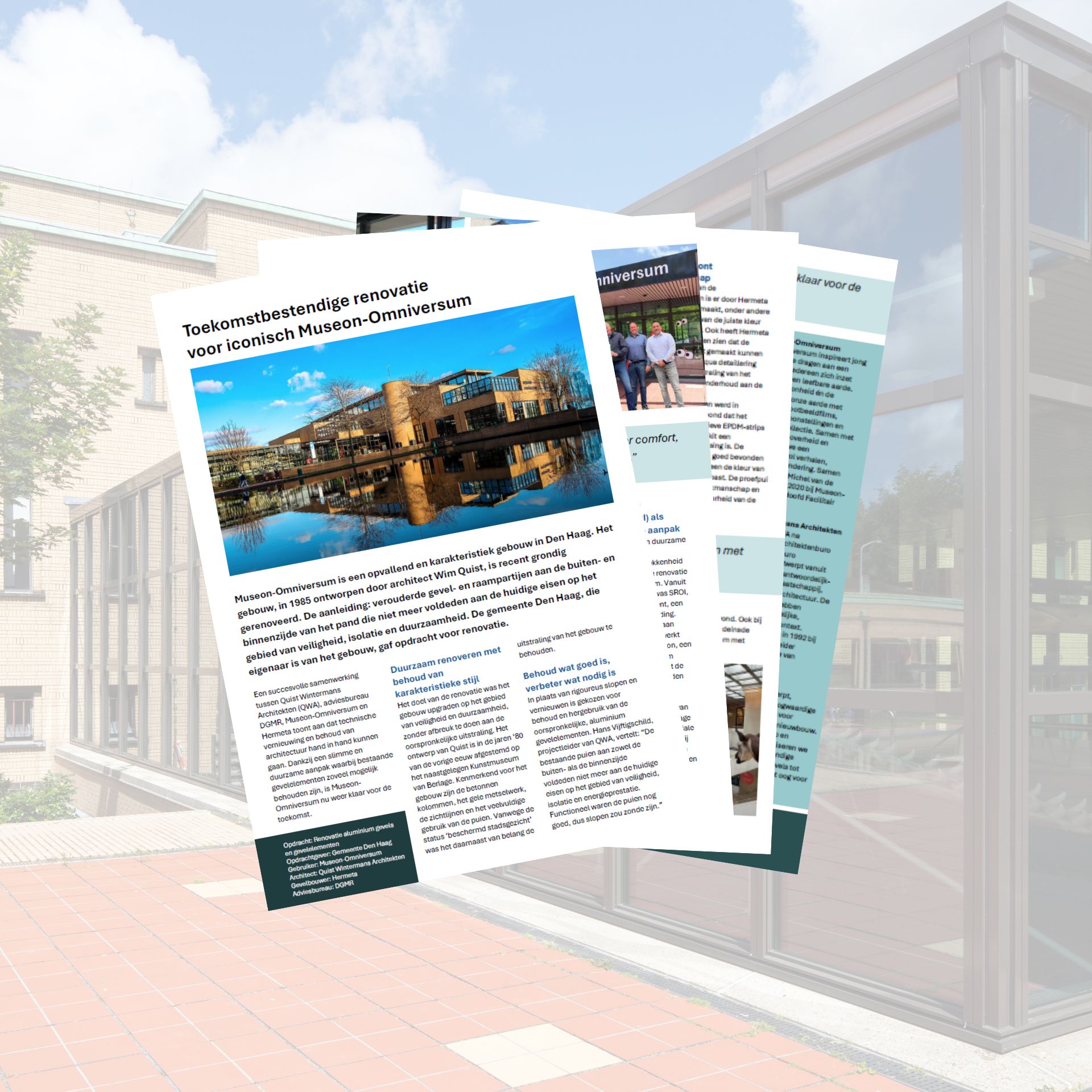 Projectcase Duurzame renovatie Museon-Omniversum door Hermeta Gevelbouw